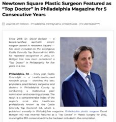 Dr. David Bottger Honored as Top Doctor 2022 By Philadelphia Magazine